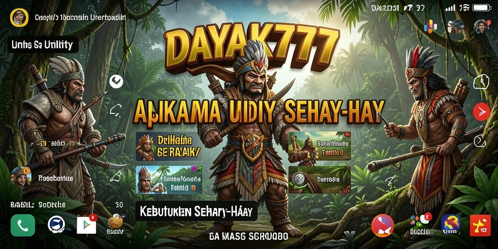 Tampilan antarmuka DAYAK777 yang sederhana dan efektif.