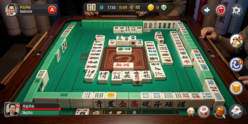 Screenshot gameplay R6R6 menampilkan aksi seru Mahjong.